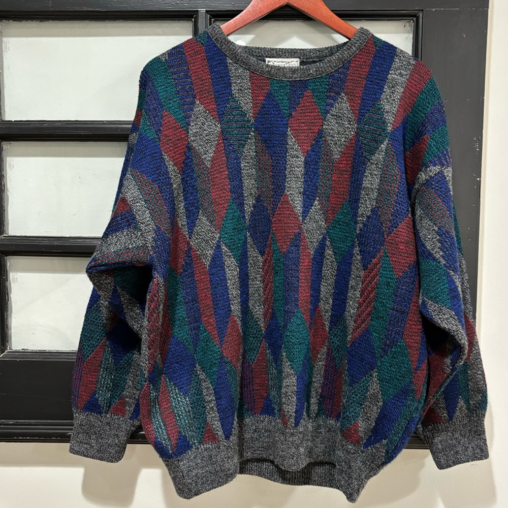 Far Horizons Vintage Wool Sweater Australian 90s 80s Casual Mens Size Medium
